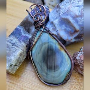 Designer Handcrafted Imperial Jasper Cabochon Pendant